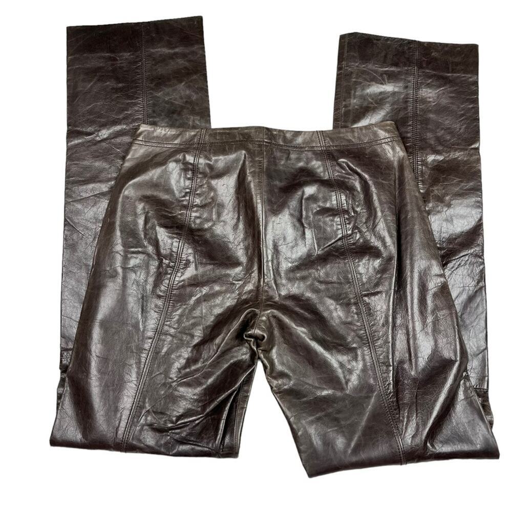 DKNY Y2K genuine leather pants - Picture 3 of 10